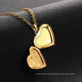 Shangjie OEM Kalung Horoscope Couple de bijoux Collier de coeur romantique Collier de médaillon de médaille d&#39;or